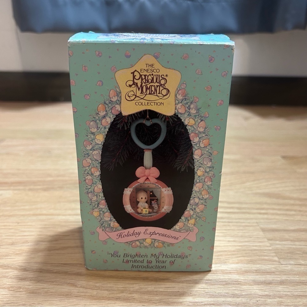 Vintage Precious Moments You Brighten My Days Holiday Christmas Ornament NEW